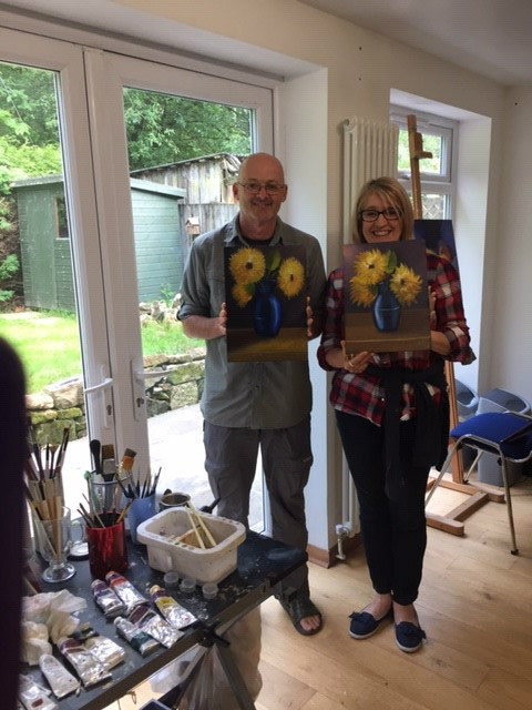 Sue Omara Art Classes - Testimonial - Tracey and Derek